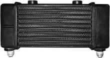 Load image into Gallery viewer, Jagg Oil Coolers Universal Oil Cooler - 10-Row - Gloss Black 3140 - Main Product View