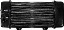 Load image into Gallery viewer, Jagg Oil Coolers Universal Oil Cooler - 14-Row - Gloss Black 3080 - Side View