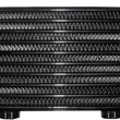 Load image into Gallery viewer, Jagg Oil Coolers Universal Oil Cooler - 6-Row - Gloss Black 3050 - Side View