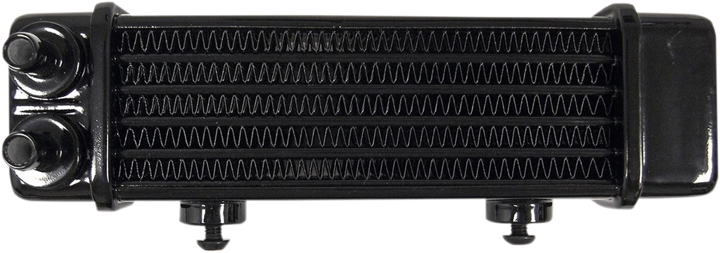Jagg Oil Coolers Universal Oil Cooler - 6-Row - Gloss Black 3090 - Main Product View