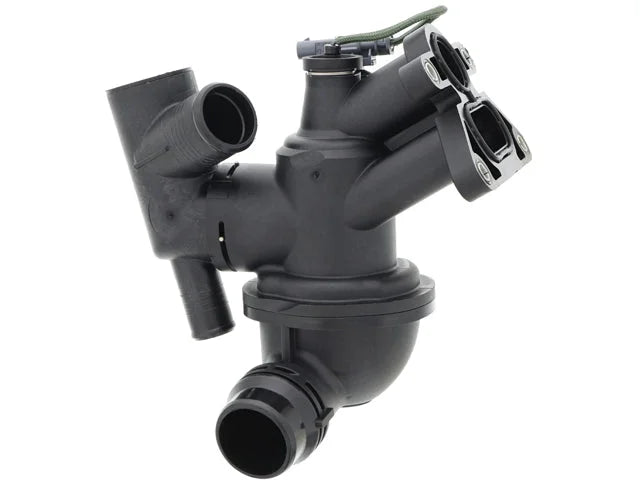 Jaguar Thermostat JDE40345 fits 2017-2019 Jaguar F-pace / 2017 Jaguar XF - Side View