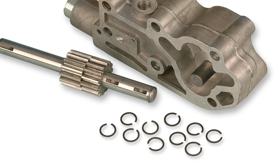 James Gasket Oil Pump Shaft End C-Clip - Big Twin JGI-26348-36 - Side View