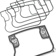 Load image into Gallery viewer, James Gasket Rubber Upper Rocker Cover Gasket - Big Twin JGI-17356-92 - Main Product View