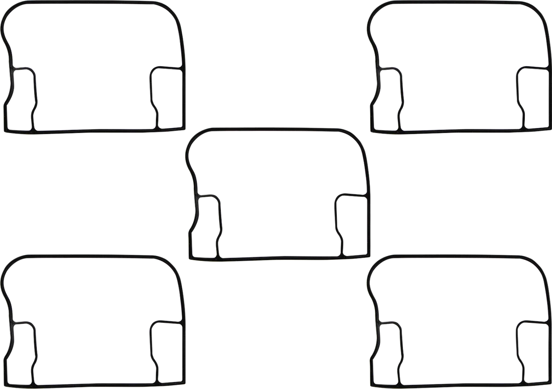 James Gasket Rubber Upper Rocker Cover Gasket - Big Twin JGI-17356-92 - Side View