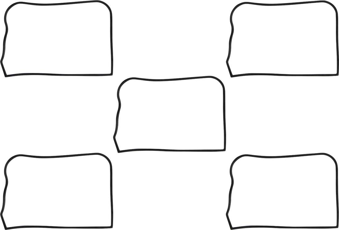 James Gasket Upper Rocker Cover Gasket Rubber JGI-17356-84-A - Side View