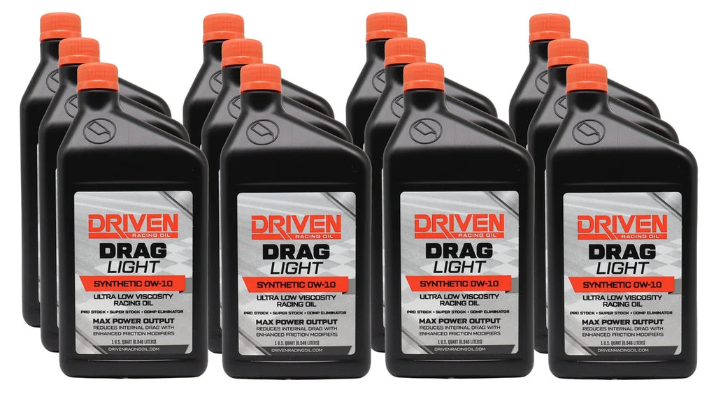 Joe Gibbs Lubricants Drag Light 0W10 Oil Case 12/Qt 03106-12