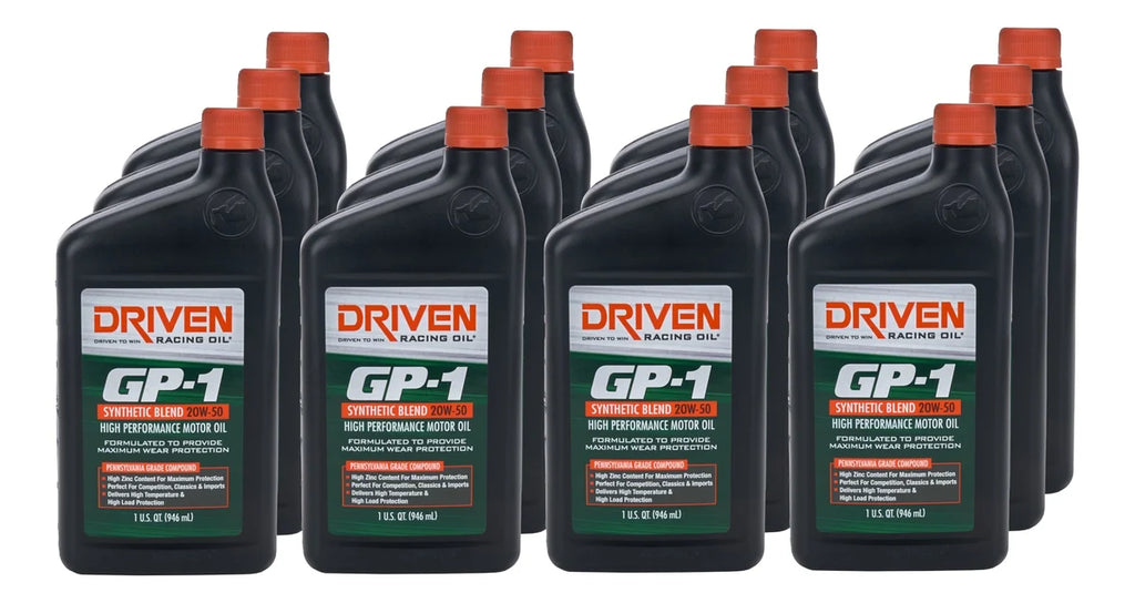 Joe Gibbs Lubricants GP-1 20w50 SemiSynthetic Case 12 x 1 Quart 19506-12