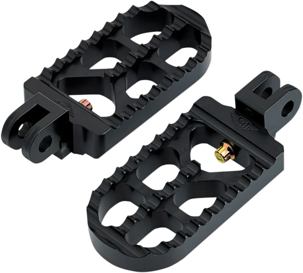 Joker Machine Adjustable Footpeg - Serrated - Long - Black 08-56-4B - Main Product View