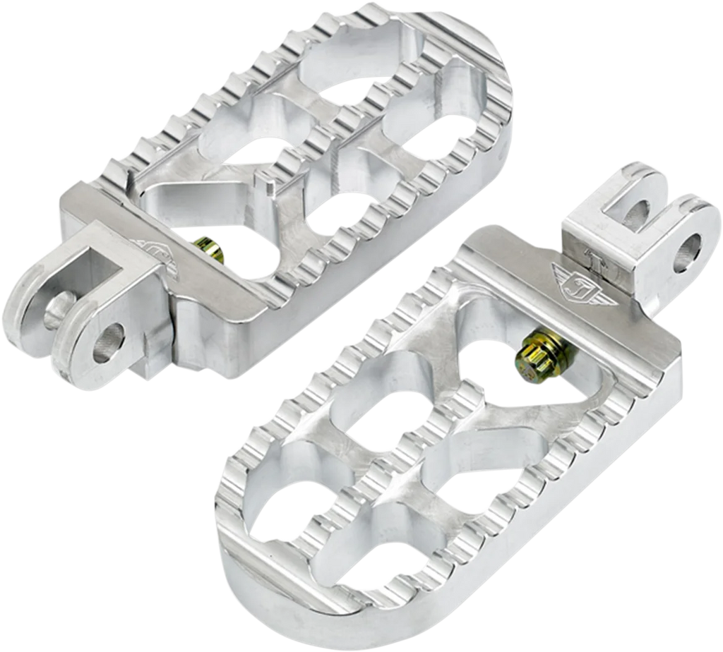Joker Machine Adjustable Footpeg - Serrated - Long - Black 08-56-4B - Side View