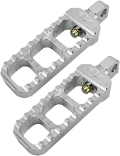 Load image into Gallery viewer, Joker Machine Adjustable Serrated Footpegs - Clear 08-61-1 - Main Product View
