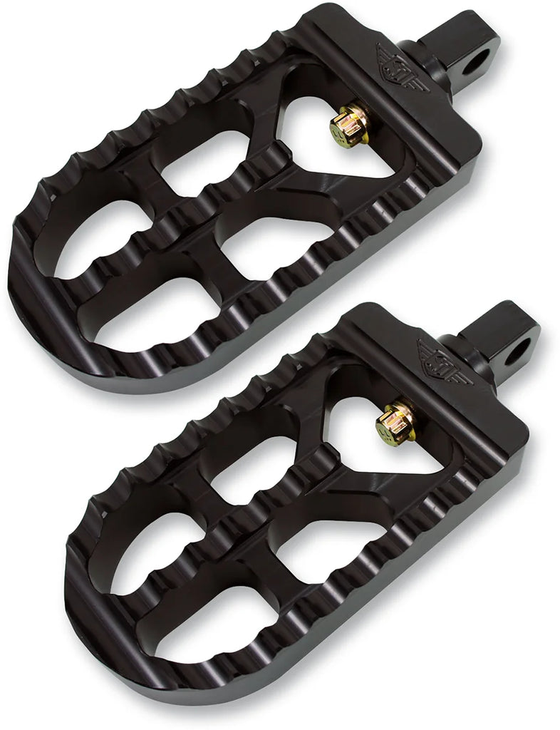 Joker Machine Adjustable Serrated Footpegs - Long - Black 08-56-5B - Main Product View
