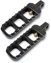 Load image into Gallery viewer, Joker Machine Adjustable Serrated Footpegs - Narrow - Black 08-61-5B - Main Product View