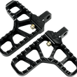 Load image into Gallery viewer, Joker Machine Adjustable Serrated Footpegs - With Heel - Black 08-62-1B - Main Product View
