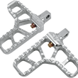 Load image into Gallery viewer, Joker Machine Adjustable Serrated Footpegs - With Heel - Clear 08-62-1 - Main Product View