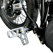 Load image into Gallery viewer, Joker Machine Adjustable Serrated Footpegs - With Heel - Clear 08-62-1 - Back View