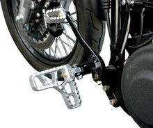 Load image into Gallery viewer, Joker Machine Adjustable Serrated Footpegs - With Heel - Clear 08-62-1 - Back View