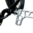 Load image into Gallery viewer, Joker Machine Adjustable Serrated Footpegs - With Heel - Clear 08-62-1 - Additional View 5