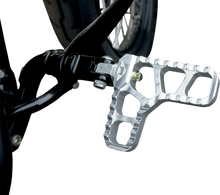 Load image into Gallery viewer, Joker Machine Adjustable Serrated Footpegs - With Heel - Clear 08-62-1 - Additional View 5