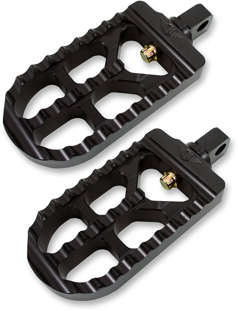 Joker Machine Adjustable Serrated Footpegs - With Heel - Clear 08-62-1 - Additional View 6