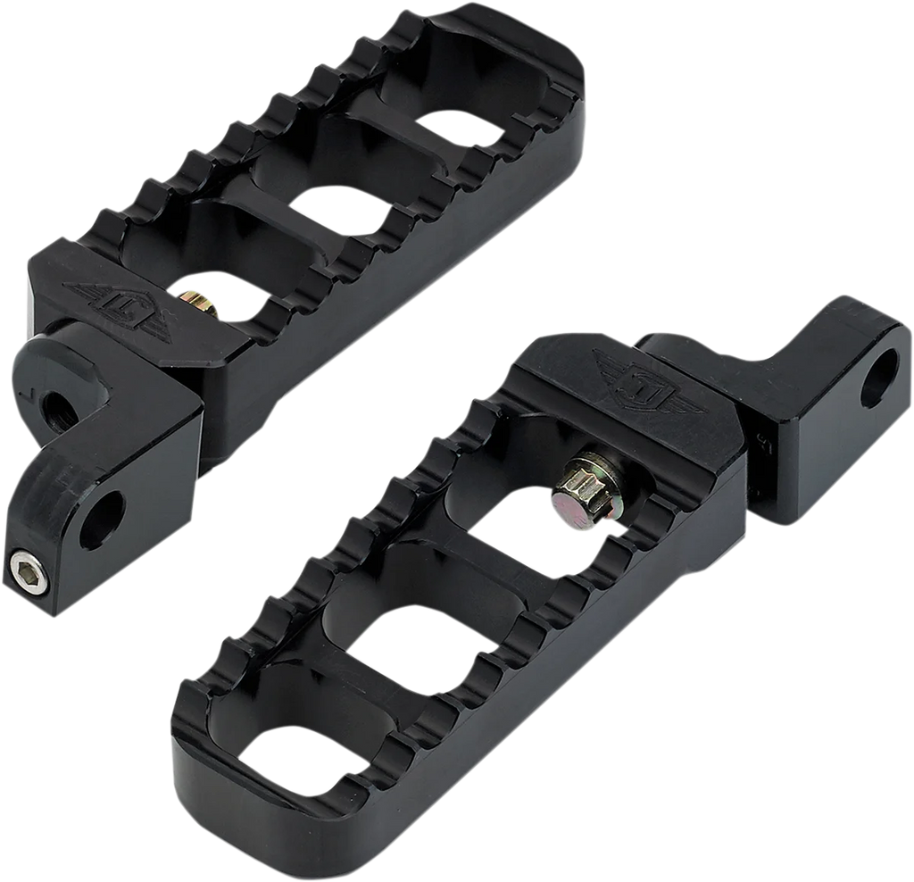 Joker Machine Adjustable Serrated Long Footpegs - Black - XL 08-61-3B - Main Product View
