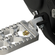 Load image into Gallery viewer, Joker Machine Adjustable Serrated Long Footpegs - Raw - XL 08-56-3 - Side View