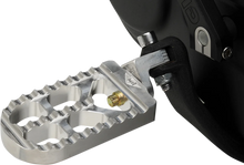 Load image into Gallery viewer, Joker Machine Adjustable Serrated Long Footpegs - Raw - XL 08-56-3 - Side View