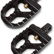 Load image into Gallery viewer, Joker Machine Adjustable Serrated Short Footpegs - Black 08-57-1 - Main Product View