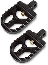 Load image into Gallery viewer, Joker Machine Adjustable Serrated Short Footpegs - Black 08-57-1 - Main Product View