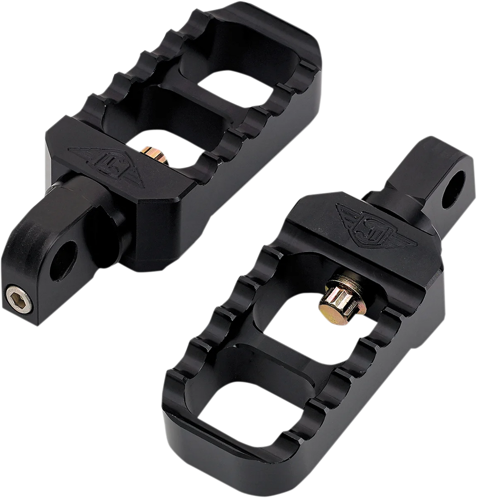 Joker Machine Adjustable Stubby Footpegs - Black 08-642-1B - Main Product View