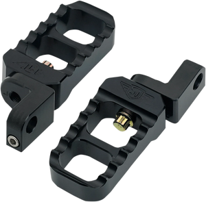 Joker Machine Adjustable Stubby Footpegs - Black - XL 08-642-3B - Main Product View