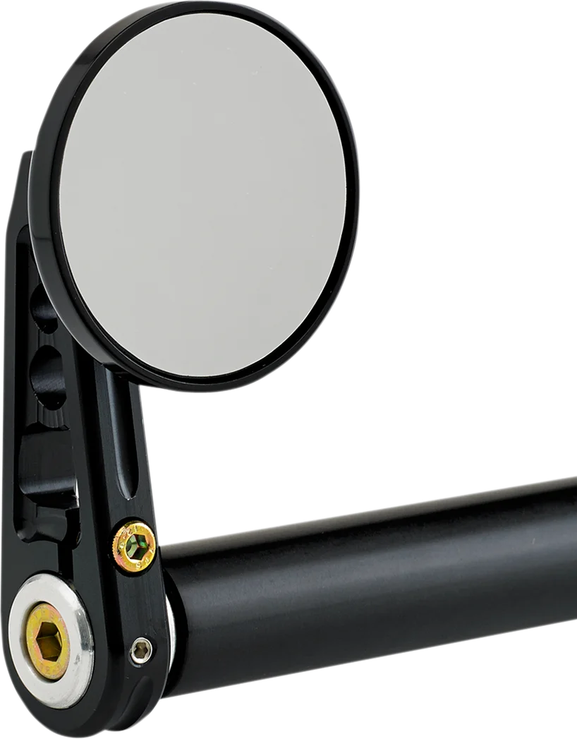 Joker Machine Bar-End Mirror - Black 09-313-CB - Detail View