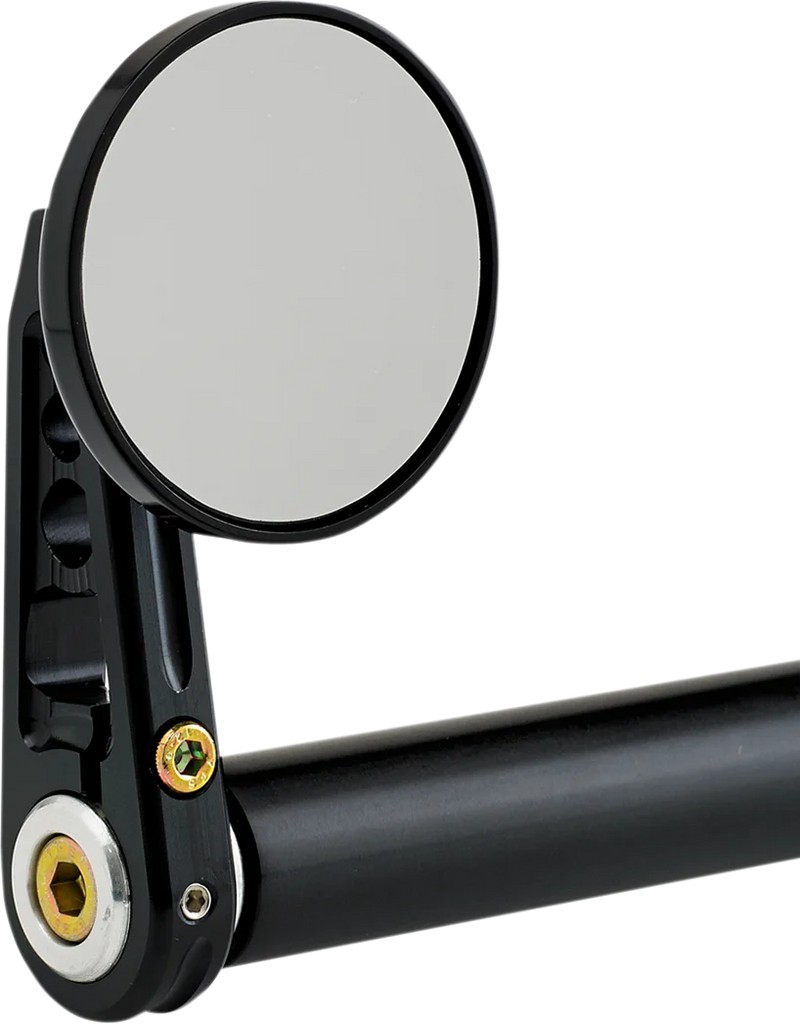 Joker Machine Bar-End Mirror - Black 09-313-CB - Detail View