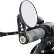 Load image into Gallery viewer, Joker Machine Bar-End Mirror - Black 09-313-DB - Back View