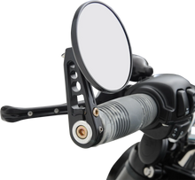 Load image into Gallery viewer, Joker Machine Bar-End Mirror - Black 09-313-DB - Back View