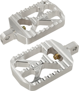 Joker Machine Bear Claw Footpegs - Silver - Harley-Davidson 08-646-1 - Main Product View