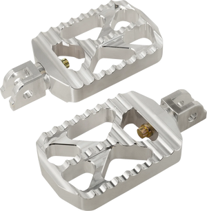Joker Machine Bear Claw Footpegs - Silver - Harley-Davidson 08-646-6 - Main Product View