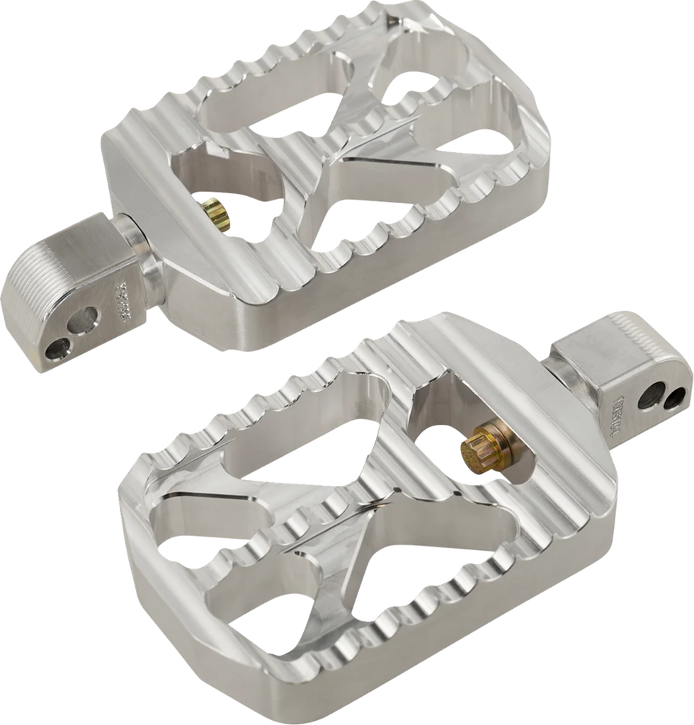 Joker Machine Bear Claw Footpegs - Silver - Harley-Davidson 08-646-7 - Main Product View