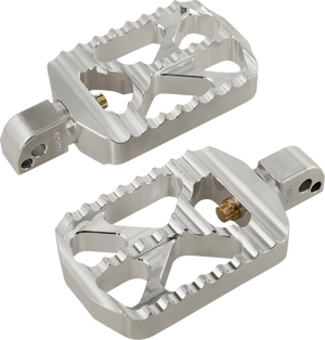 Joker Machine Bear Claw Footpegs - Silver - Harley-Davidson 08-646-7 - Main Product View