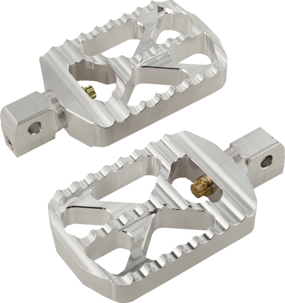 Joker Machine Bear Claw Footpegs - Silver - Indian 08-646-8 - Main Product View