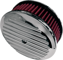 Load image into Gallery viewer, Joker Machine Billet Air Cleaner Insert - Finned - Chrome 02-21FN - Main Product View