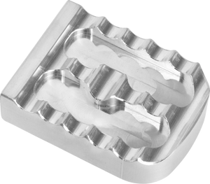 Joker Machine Brake Pedal Cover - Silver - Serrated 08-650-1 - Main Product View