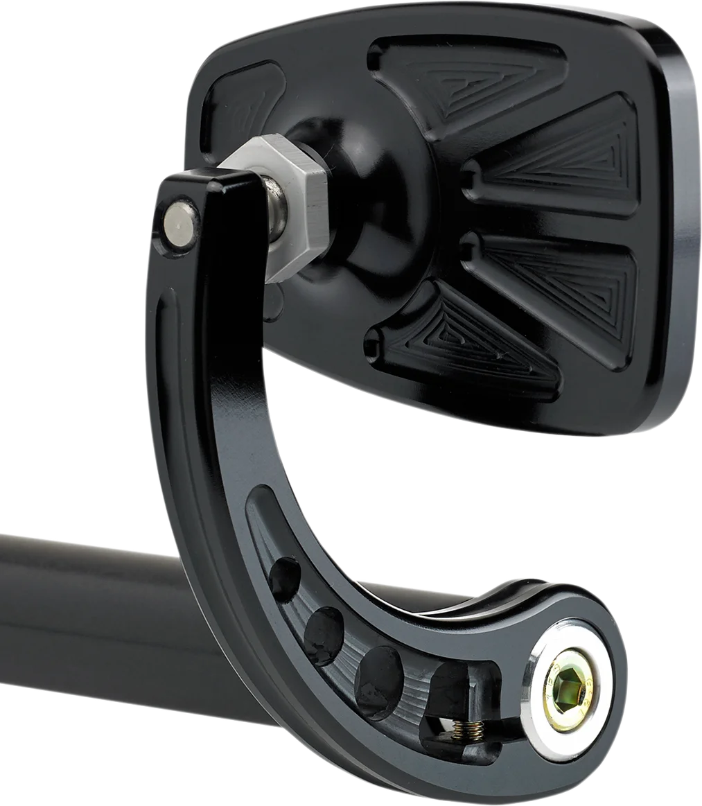 Joker Machine Cafe Style Bar End Mirror 09-314-CB - Side View