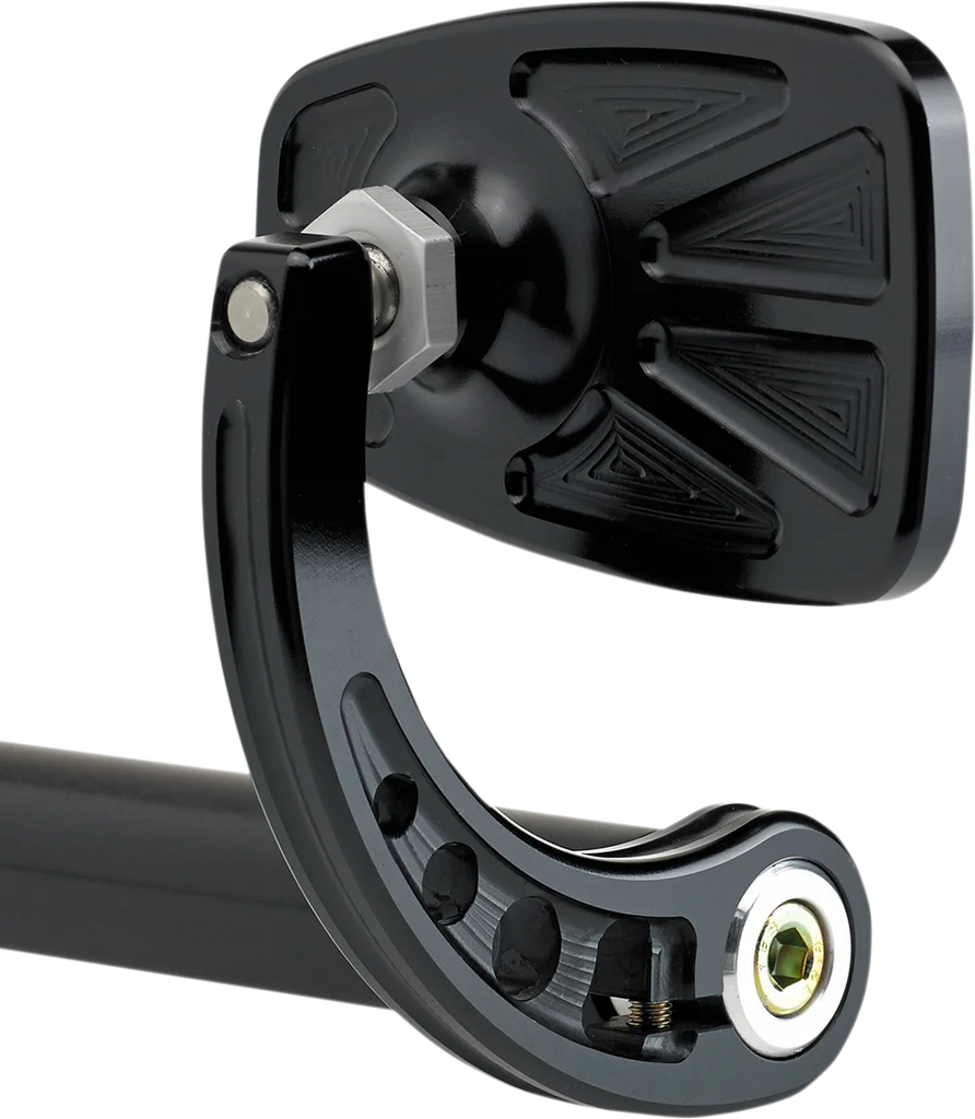 Joker Machine Cafe Style Bar End Mirror 09-314-CB - Side View