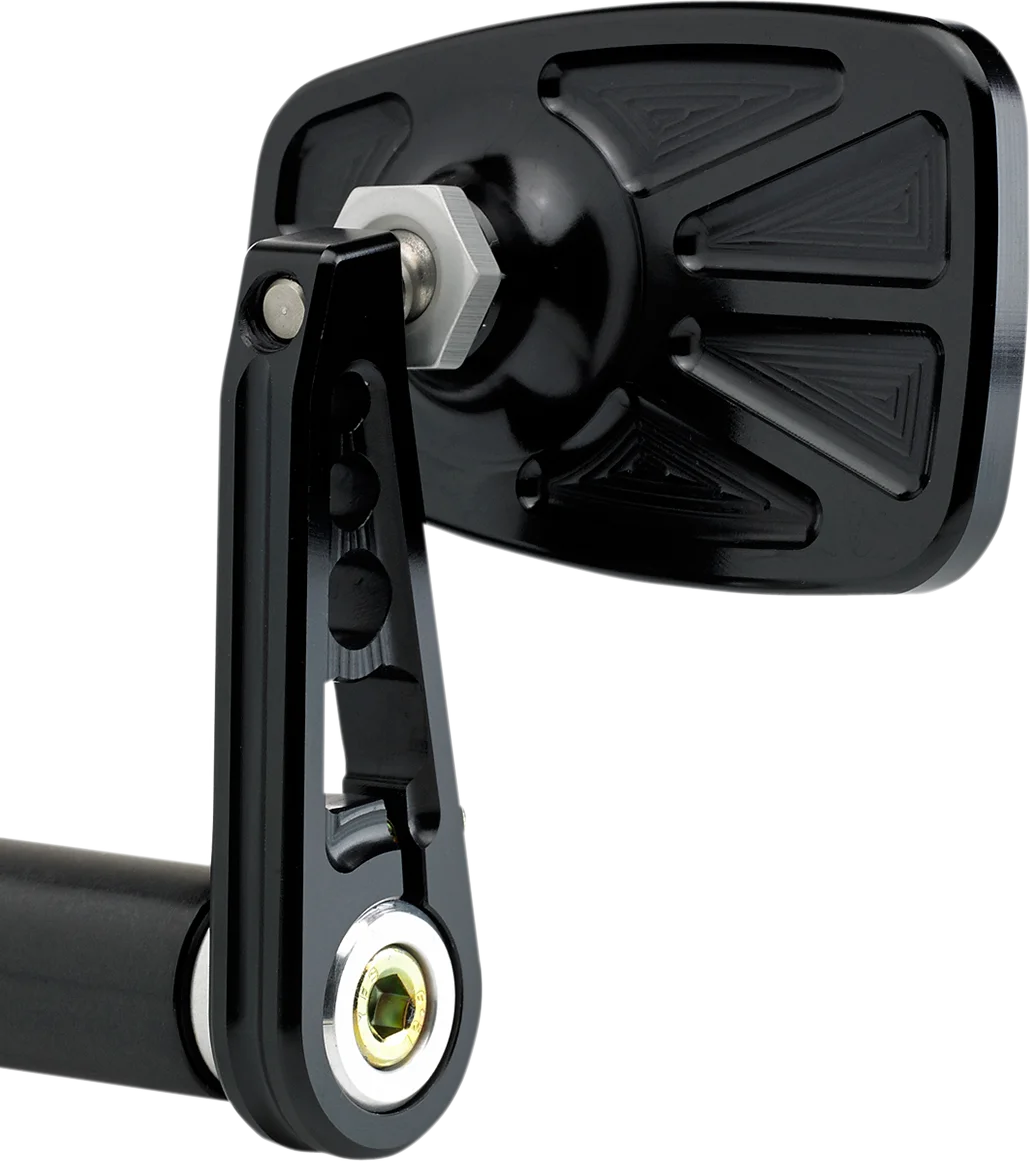 Joker Machine Cafe Style Bar End Mirror 09-314-DB - Side View