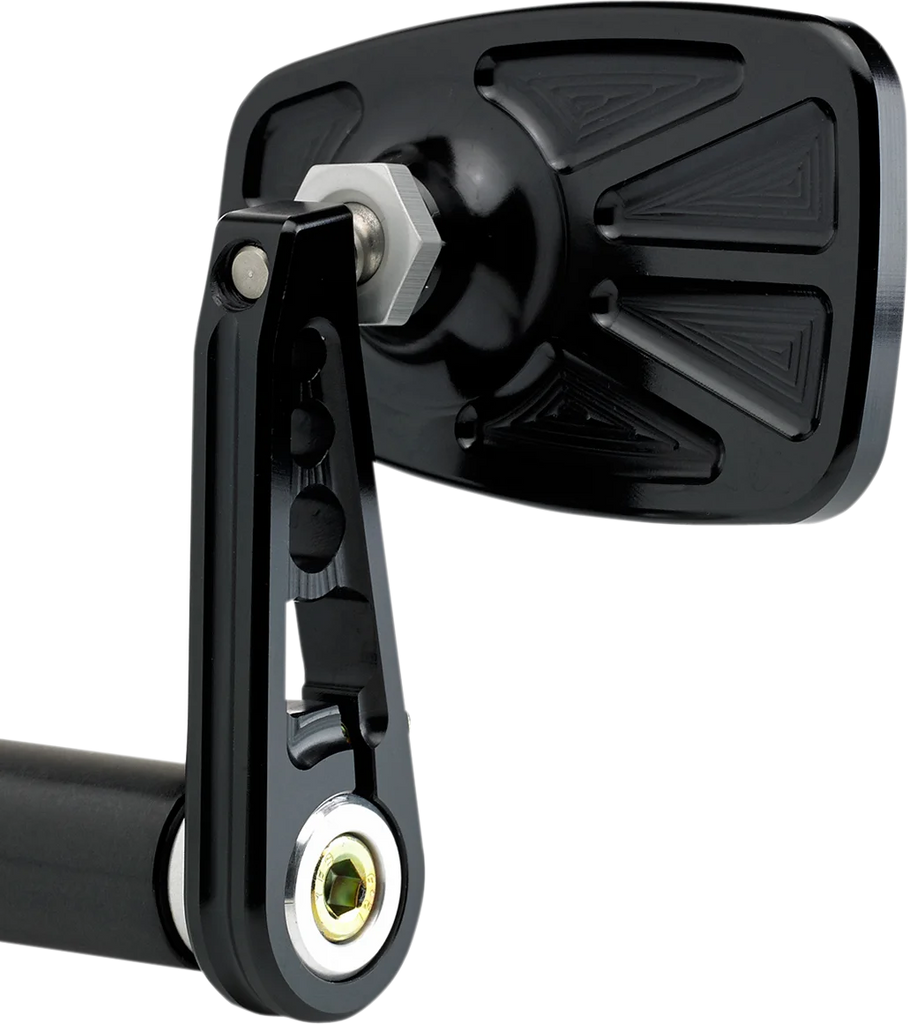 Joker Machine Cafe Style Bar End Mirror 09-314-DB - Side View