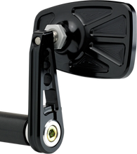 Load image into Gallery viewer, Joker Machine Cafe Style Bar End Mirror 09-314-DB - Side View