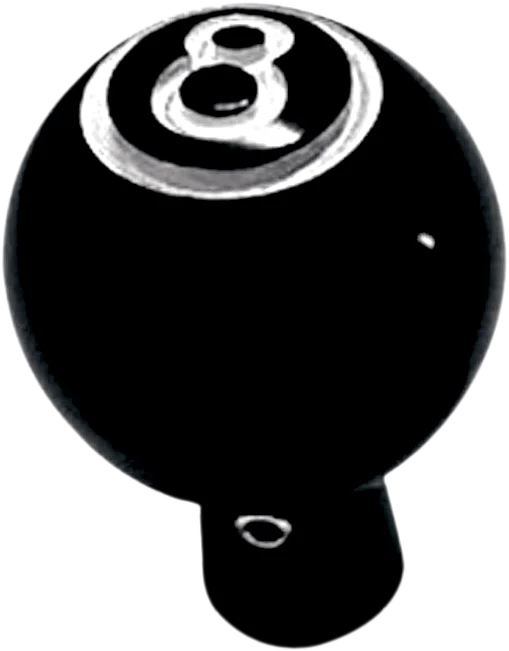 Joker Machine Choke Knob - Eight Ball - Black 02-59 - Main Product View