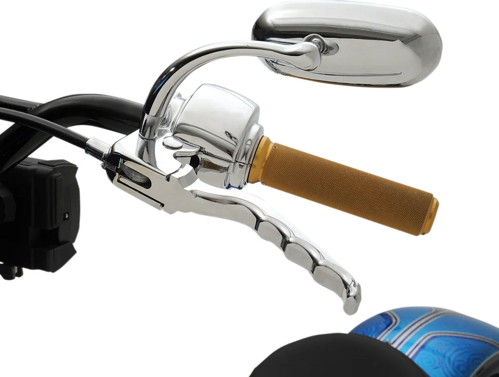 Joker Machine Clutch Lever - Chrome 03-31 - Side View