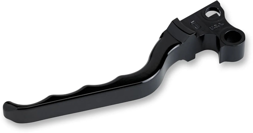 Joker Machine Clutch Lever - Grooved - Black 03-31BLK - Side View
