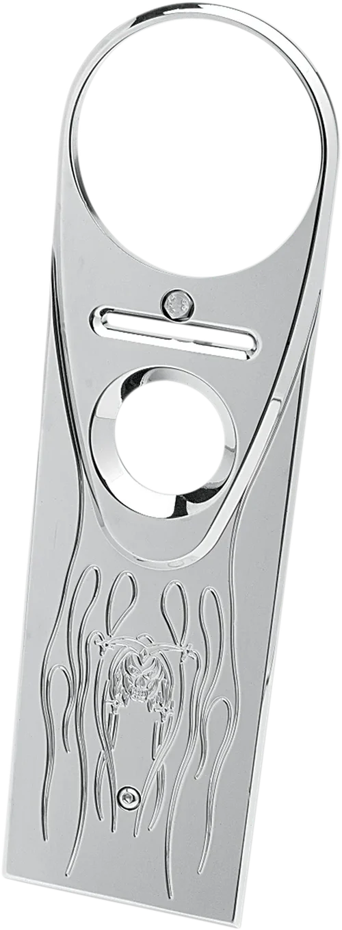 Joker Machine Dash Cover - Ball-Milled - Chrome 04-20BM - Side View